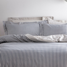Yard Hebden King Size Navy and Grey Duvet Set - Multi - Yard Living - Wilko - thumbnail 3