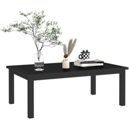 Outsunny Black Outdoor Coffee Table - Size: 37 x 60 x 100cm - Wilko - thumbnail 3