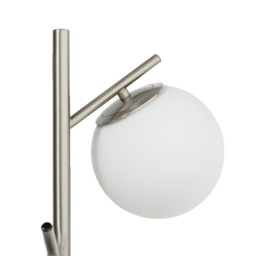 Portland 3-Light Tree Floor Lamps - Size: 2 x 27 x 169cm - Silver - Wilko - thumbnail 4