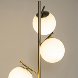 Portland 3-Light Tree Floor Lamps - Size: 2 x 27 x 169cm - Silver - Wilko - thumbnail 5