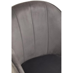 Interiors by Premier Brent Grey and Gold Swivel Home Office Chair - Size: 57 x 64 x 90cm - Multi - Wilko - thumbnail 7