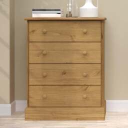 Core Products Cotswold 4 Drawer Wooden Chest of Drawers - Wilko - thumbnail 7