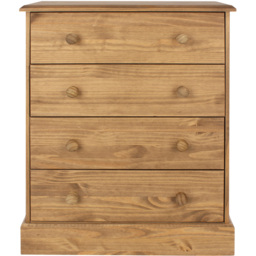Core Products Cotswold 4 Drawer Wooden Chest of Drawers - Wilko - thumbnail 3