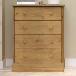 Core Products Cotswold 4 Drawer Wooden Chest of Drawers - Wilko - thumbnail 1