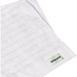 Misona Organic Cotton White Face Cloth 2 Pack - Size: 30 x 30cm - Wilko