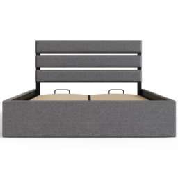 GFW Hudson King Size Grey End Lift Ottoman Bed - Wilko - thumbnail 5