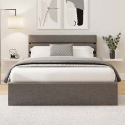 GFW Hudson King Size Grey End Lift Ottoman Bed - Wilko - thumbnail 1