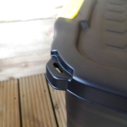 Samuel Alexander 24L Black Heavy Duty Lockable Storage Box - Size: 20 x 38 x 50cm - Wilko - thumbnail 7