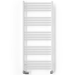 Terma Fiona 1661BTU Soft Matt White Heated Towel Rail 1140 x 500mm - Size: 114 x 50 x 7.2cm - Wilko - thumbnail 5