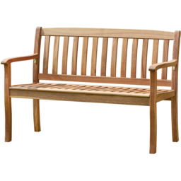 Garden Gear Seren Acacia Garden Bench - Size: 87 x 120 x 60cm - Brown - Wilko - thumbnail 3