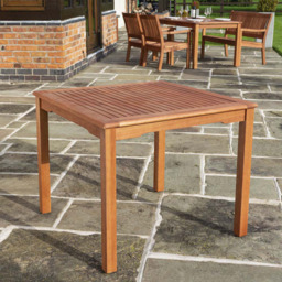 Willington Square Table - Size: 75 x 90 x 90cm - Brown - Rowlinson - Wilko - thumbnail 1