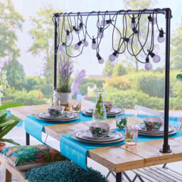 Luxform Honolulu 24V LED Festoon Light Set - Size: 750 x 5 x 10cm - Black - Wilko - thumbnail 5