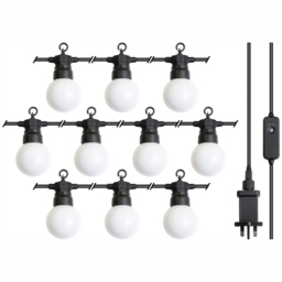 Luxform Honolulu 24V LED Festoon Light Set - Size: 750 x 5 x 10cm - Black - Wilko - thumbnail 3