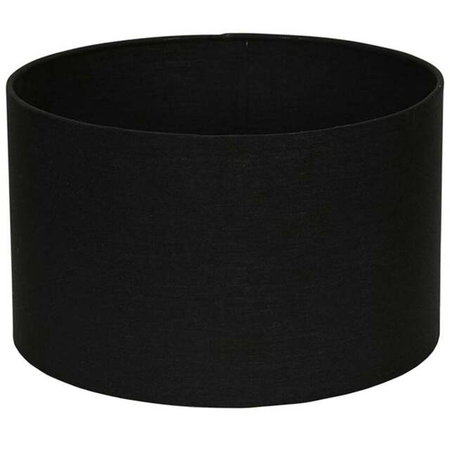 ValueLights Reni Black Fabric Small Drum Shade - Size: 25 x 15 x 25cm - Wilko - image 1