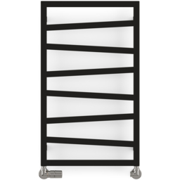 Terma Zig Zag Heban Black Heated Towel Rail 835 x 500mm - Size: 83.5 x 50 x 7.2cm - Wilko - thumbnail 4