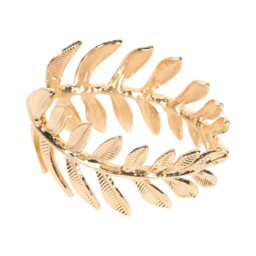 Pack of 2 Leaf Napkin Rings Gold - Prostar - Wilko - thumbnail 5