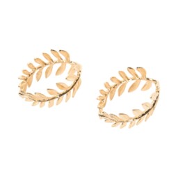 Pack of 2 Leaf Napkin Rings Gold - Prostar - Wilko - thumbnail 4