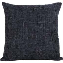 Divante Balham Denim Boucle Cushion 50 x 50cm - Black - Wilko - thumbnail 1