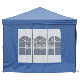 vidaXL 3 x 6m Blue Foldable Party Tent with Sidewalls - Wilko - thumbnail 5
