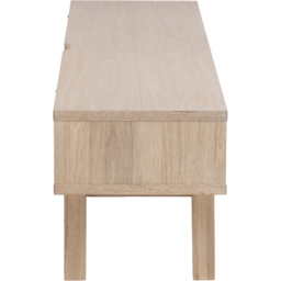 Florence A Line 2 Drawer Single Shelf White Oak TV Unit - Furniture To Go - Wilko - thumbnail 5