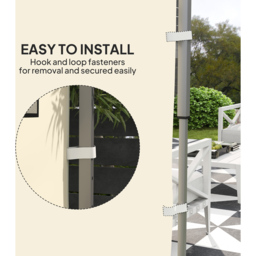 Outsunny 3 x 3m Beige Pop Up Gazebo Side Panel - Cream - Wilko - thumbnail 7