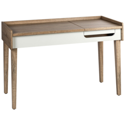 Teknik Office Giru Desk Sonoma Oak Effect and White - Size: 120 x 57 x 80cm - Brown - Wilko - thumbnail 3