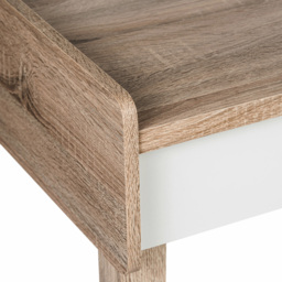 Teknik Office Giru Desk Sonoma Oak Effect and White - Size: 120 x 57 x 80cm - Brown - Wilko - thumbnail 5