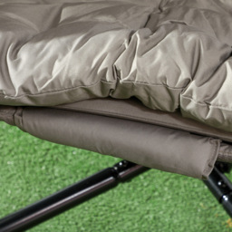 Outsunny 2 Seater Brown Egg Chair with Cushions - Wilko - thumbnail 4
