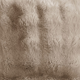 Sweet Dreams Alpine Beige Faux Fur Cushion 56 x 56cm - Wilko - thumbnail 3