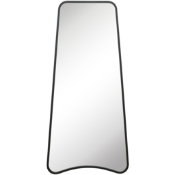 MirrorOutlet The Coartans Black Metal Trapezoid Outdoor Garden Wall Mirror 180 x 85cm - Size: 180 x 85 x 3cm - Wilko - thumbnail 1