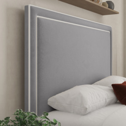 DS Living Verona King Size Plush Grey Piping Ottoman Bed - Wilko - thumbnail 3