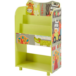 Liberty House Toys Kids Safari Bookcase. - Size: 96.5 x 48.5 x 24cm - Green - Wilko - thumbnail 5