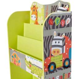 Liberty House Toys Kids Safari Bookcase. - Size: 96.5 x 48.5 x 24cm - Green - Wilko - thumbnail 6