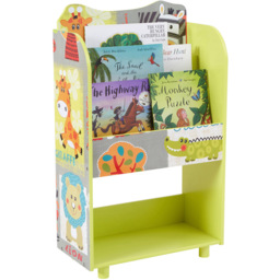 Liberty House Toys Kids Safari Bookcase. - Size: 96.5 x 48.5 x 24cm - Green - Wilko - thumbnail 4