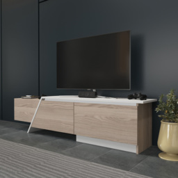 Decorotika Zonas 3 Door Cordoba and White TV Unit - Size: 45 x 180 x 35cm - Multi - Wilko - thumbnail 5