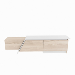 Decorotika Zonas 3 Door Cordoba and White TV Unit - Size: 45 x 180 x 35cm - Multi - Wilko - thumbnail 4