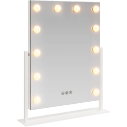 vidaXL LED White Vanity Mirror 44 x 10 x 53cm - Size: 53 x 44 x 10cm - Wilko - thumbnail 1