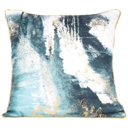 Divante Octavia Blue Abstract Cushion - Size: 45 x 45cm - Wilko - thumbnail 1