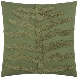 furn. Dakota Forest Tufted Cushion - Size: 45 x 45cm - Green - Wilko - thumbnail 1