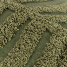 furn. Dakota Forest Tufted Cushion - Size: 45 x 45cm - Green - Wilko - thumbnail 6