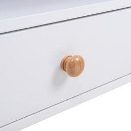 Living and Home Single Drawer and 4 Shelves White Bedside Table - Wilko - thumbnail 5