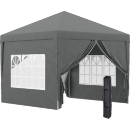 Outsunny 3 x 3m Grey Pop Up Gazebo with Windows - Size: 21 x 21 x 119cm - Wilko - thumbnail 3