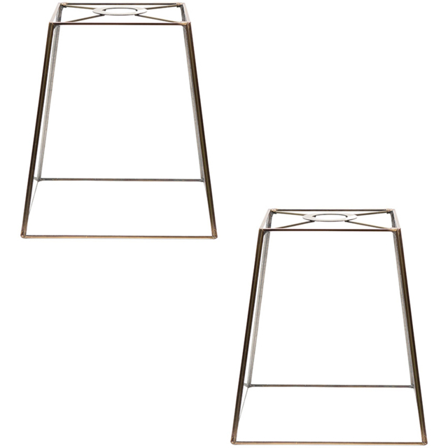ValueLights Susie Antique Brass Glass Easy Fit Pendant Shade 2 Pack - Size: 19 x 18 x 18cm - White - Wilko - image 1