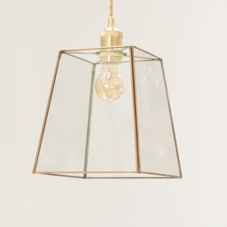 ValueLights Susie Antique Brass Glass Easy Fit Pendant Shade 2 Pack - Size: 19 x 18 x 18cm - White - Wilko - thumbnail 4