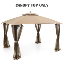 Costway 368 x 303cm Brown Gazebo Replacement Top with Air Vent and Drainage Holes - Size: 368 x 303 x 280cm - Wilko - thumbnail 4