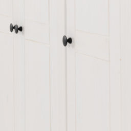 Seconique Panama 3 Door White and Natural Wax Wardrobe - Wilko - thumbnail 7