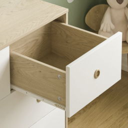JUNIOR VIDA Neptune 5 Drawer White and Oak Storage Chest - Size: 5 Drawers - Wilko - thumbnail 5