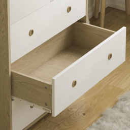 JUNIOR VIDA Neptune 5 Drawer White and Oak Storage Chest - Size: 5 Drawers - Wilko - thumbnail 6