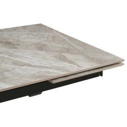 DS Living Zaira 6 Seater Dining Table Marble Pattern - Grey - Wilko - thumbnail 4