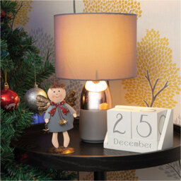 St Helens Grey Metal Angel Ornament 17cm - Size: 7 x 10 x 17cm - Wilko - thumbnail 3